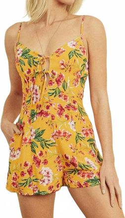 Dress Forum Aloha Sunshine Romper In Yellow