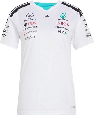 adidas (WMNS) adidas x Mercedes AMG Petronas Formula 1 Team Driver Jersey Asia Sizing White KF0163