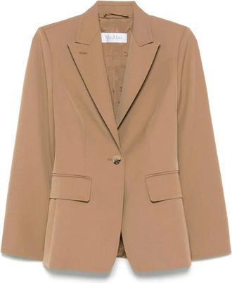 Max Mara Palchi Blazer - female - Max Mara - Blazers - Brown - 2XS - Jackets