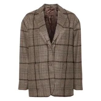 Officine G&eacute;n&eacute;rale Dames, Jassen, Bruin, Maat: XS Linnen