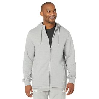 The North Face Longs Peak Quilted Hoodie Mens Heather Gray Full Zip GBO2817