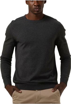 Selected Heren Crew Neck Sweater Vest - Heren - Sweatshirts - Grijs - XL - Katoen - Hoodies & sweatvesten