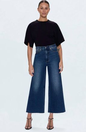 Pistola Denim Lana Crop Jeans In Blue