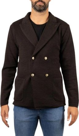 Paoloni Blazer - Heren - Blazers - Bruin - XL - Leer - Jassen