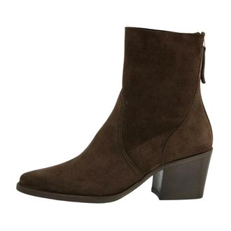 Paul Green Super Soft Enkelboot - Dames - Schoenen - Bruin - Maat: 38 1/2 EU Zijde