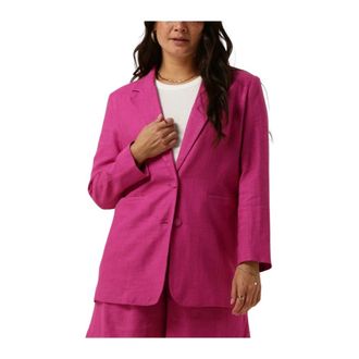 Y.A.S Y.a.s, Jassen, Dames, Roze, L, Polyester, Yasisma 7/8 Blazer