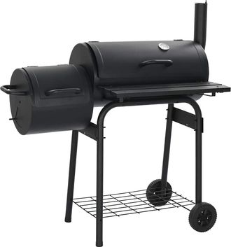 vidaXL Vidaxl Barbacoa Cl&aacute;sica De Carb&oacute;n Con Ahumador
