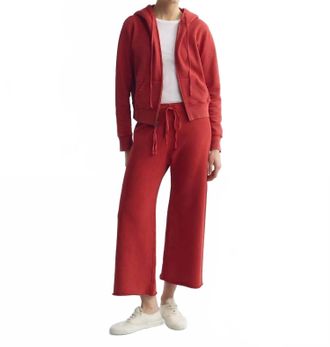 Nili Lotan Kiki Sweatpants In Washed Red