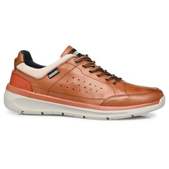 Pikolinos Biar M6V Leather Textile Mens Comfort Trainers - Brandy - Size:UK 10.5-11