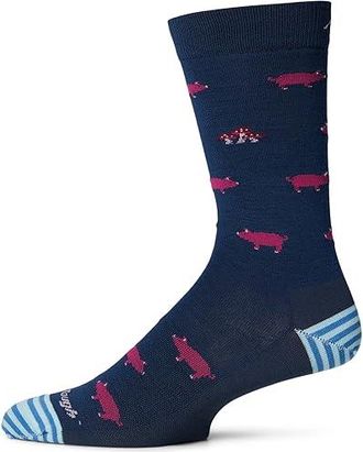 Darn Tough Truffle Hog Crew Lightweight Mens Crew Cut Socks Shoes Midnight : XL (US 12.5-14.5), Wool/Spandex/Nylon