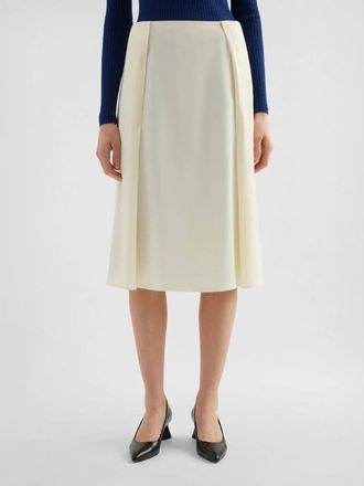 Jil Sander Gonna midi a tubino in cr&ecirc;pe a vita alta con chiusura laterale a zip