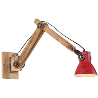 vidaXL Lampada a Parete 25 W Rosso Anticato 96x15x20 cm E27 vidaXL