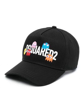 Dsquared2 Pet met logoprint - Zwart
