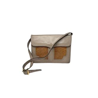 Saint Laurent Pre-owned Y-Satchel 2-Way Handtas - Dames - Vintage Schoudertas - Beige - ONE Size - Leer - Vintage