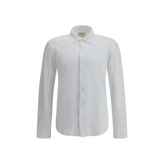 Brooksfield Witte Katoenen Overhemd