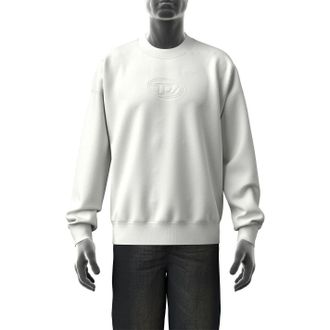 Diesel Heren Roby N1 Regular Sweatshirt (Gebroken wit)