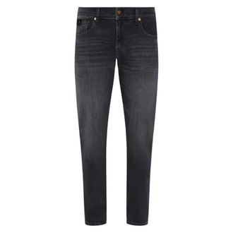 7 For All Mankind Slim-fit Jeans, male, Black, Size: W34 Slimmy Tapered Special Edition Stretch Tek