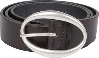 Orciani Black Narrow Calf Leather Belt