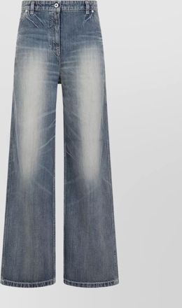 Kenzo denim pants with metallic buckle detail