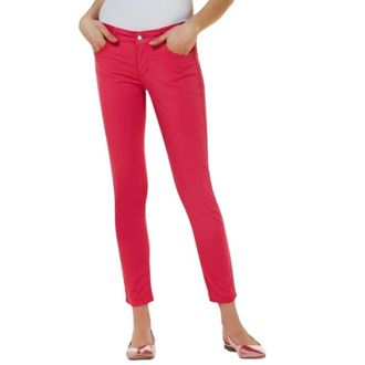 Liu Jo Skinny Roze Cropped Broek - Dames - Vrijetijds broeken - Roze - W32 - Broeken