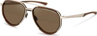 Porsche Design P8994 C171 Mens Sunglasses Brown Size 60