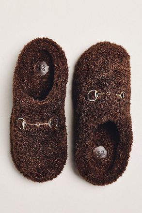 Maeve Sherpa Fleece Bit Scuff Slippers