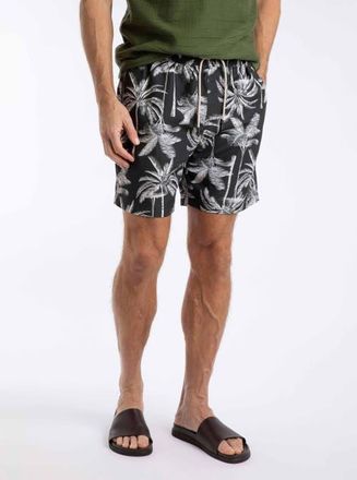 Weird Fish Orcha Premium Swim Shorts in Black at Nordstrom, Size 32