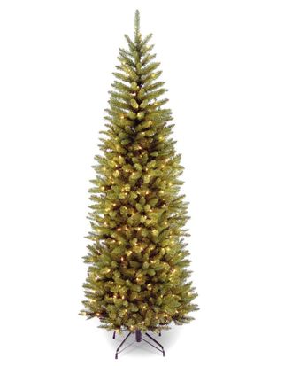 National Tree Company 6.5Ft Kingswood Fir Pencil Tree With 250 Clear Lights
