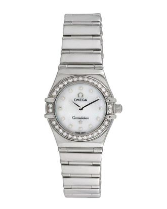 Omega Womens Constellation Diamond Watch, Circa 2000S (Authentic Pre-Loved)