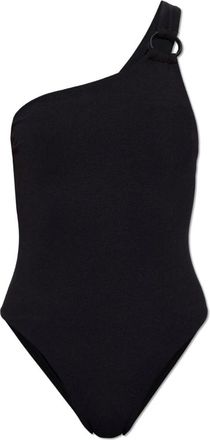 Matteau Asymmetrische Ring Maillot - Dames - Badpakken - Zwart - XL - Nylon - Badmode