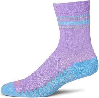 Balega Silver Mini-Crew No Show Socks Shoes Lavender : LG (US Mens Shoe 9.5-11.5 - Womens Shoe 11-13), Mesh/Microfiber/Nylon