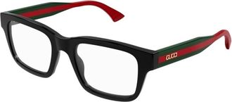 Gucci Glasses, unisex, Black, 52 MM, Square Eyeglasses