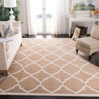 Safavieh Newport Machine Made Area rug, Sand / Beige Moroccan Style Easy Care