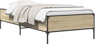 vidaXL Estructura De Cama Roble Sonoma 80 X 200 Cm Vidaxl
