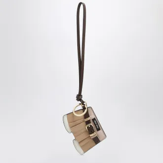 Miu Miu Trick portachiavi color Corda in pelle