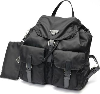 Prada Black Fabric Backpack (Pre-Owned)