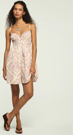 Lucky Brand Womens Cinched Waist Mini Dress