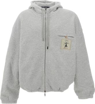 Jacquemus Felpa con zip - - Sweatshirts & Hoodies - Uomo - Grigio - L
