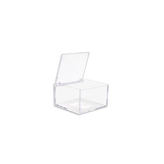 Trade Shop Trade Shop - 12 Scatoline Scatole Cubo Plexiglass 6x4cm Trasparente Porta Confetti Bomboniera