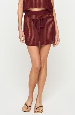 L*Space Sandar Cotton Cover-Up Skirt in Sangria at Nordstrom Rack, Size X-Small