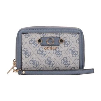 Guess Accessoires, Dames, Blauw, ONE Size, Compacte Portemonnee