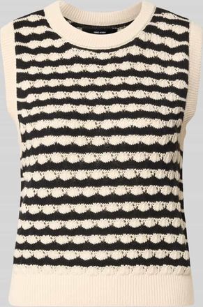 Vero Moda Regular Fit Pullunder aus reiner Baumwolle Modell CORAL REEF in Black, Gr&ouml;&szlig;e XL