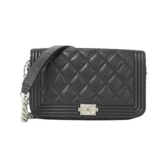 Chanel Pre-owned Vintage Cross Body Bag - Dames - Pre-owned - Zwart - Maat: ONE Size Leer