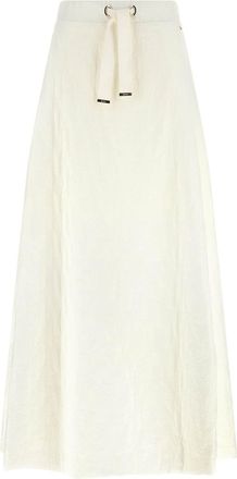Herno White A-Line Skirt