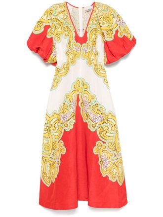 Alemais Sierra midi-jurk - Wit