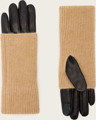 AllSaints Leather Onyx Leather Gloves, Size: XS