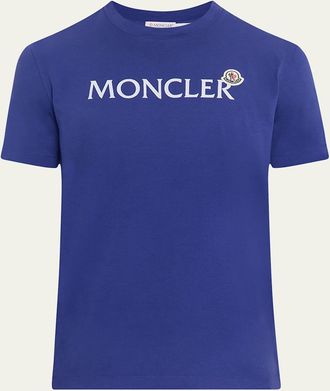 Moncler Mens Flocked Logo T-Shirt