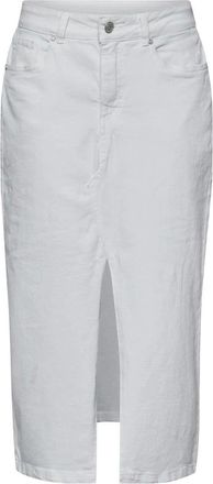 Sisters Point Dames, Rokken, Wit, Maat: L Denim