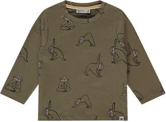 Babyface Allover Yoga Koala Long Sleeve Shirt in Army at Nordstrom, Size 12M