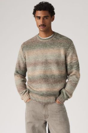 Levi's Laurel Crew Sweater - Hombre - 2XL - Marr&oacute;n / Space Dye Custon Coffee Cardigan Stitch